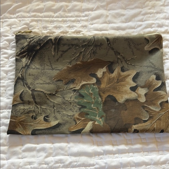 Handmade Handbags - Camouflage Leaf Print Pouch/makeup